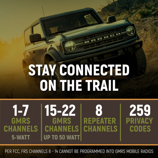Radio Kit Lite - Rambler G4 GMRS Band Mobile Radio with Stealth Antenna