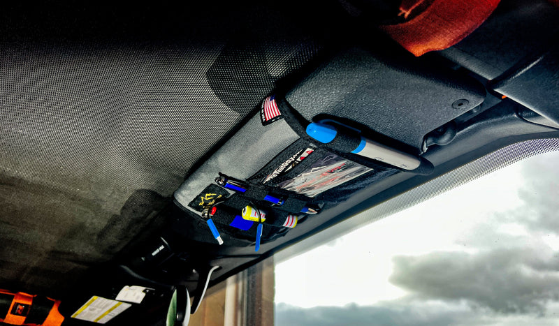 Load image into Gallery viewer, Jeep Gladiator MOLLE Visor Organizer - Tacoma Visor