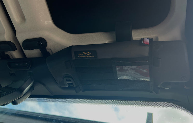 Load image into Gallery viewer, Jeep Gladiator MOLLE Visor Organizer - Tacoma Visor
