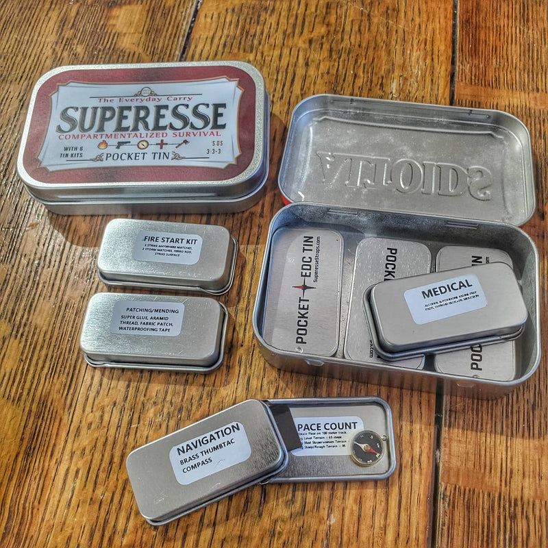 Load image into Gallery viewer, EDC Pocket Tin - Compartmentalized Survival Kits