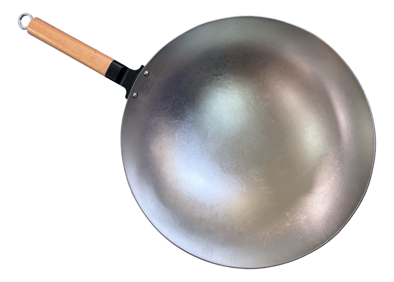 Load image into Gallery viewer, Valtcan T35 Titanium Wok Pan The Last Wok You’ll Ever Buy. 14” Pure Titanium · 3 lbs · No Coatings · No Seasoning · No Expiration Date
