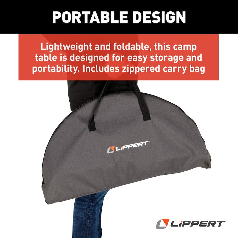 Load image into Gallery viewer, Lippert Components TWO-TIER FOLDING CAMPING TABLE