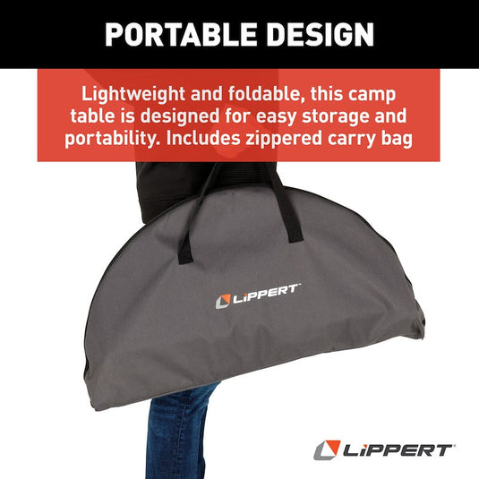 Lippert Components TWO-TIER FOLDING CAMPING TABLE