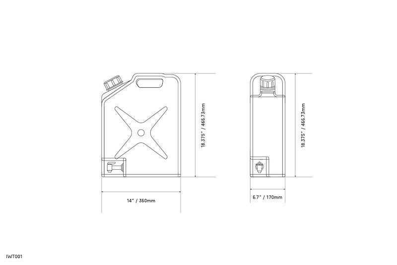 Load image into Gallery viewer, Ironman 4x4 1. 20L JERRY CAN WITH TAP - (350 X