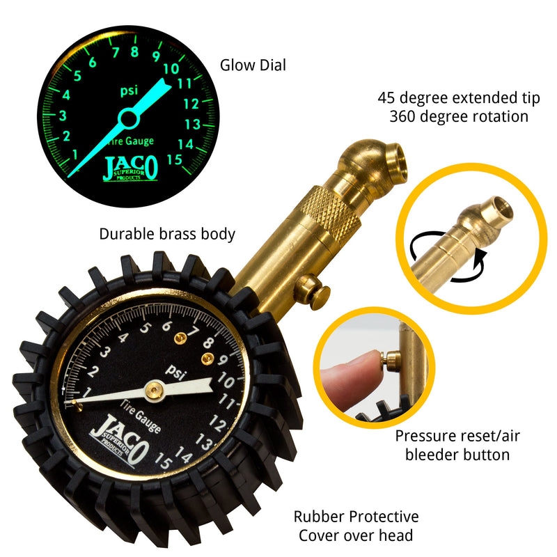 Load image into Gallery viewer, Elite® Low Pressure Tire Gauge - 15 PSI