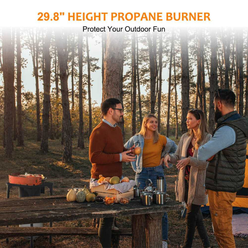 Load image into Gallery viewer, 130,000 BTU High Pressure Single Propane Burner Perfect for Home Brewing, Turkey Fry, Maple Syrup Prep
