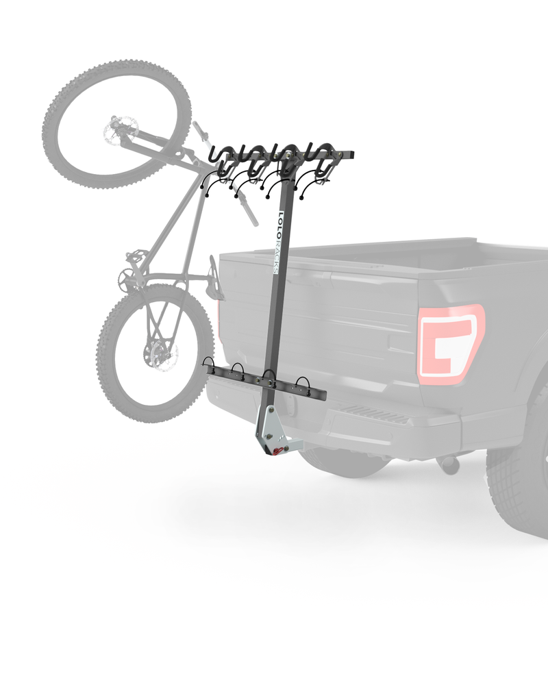 Load image into Gallery viewer, Lolo Racks 4 bike rack for 2" inch hitch (includes locking hitch bolt)