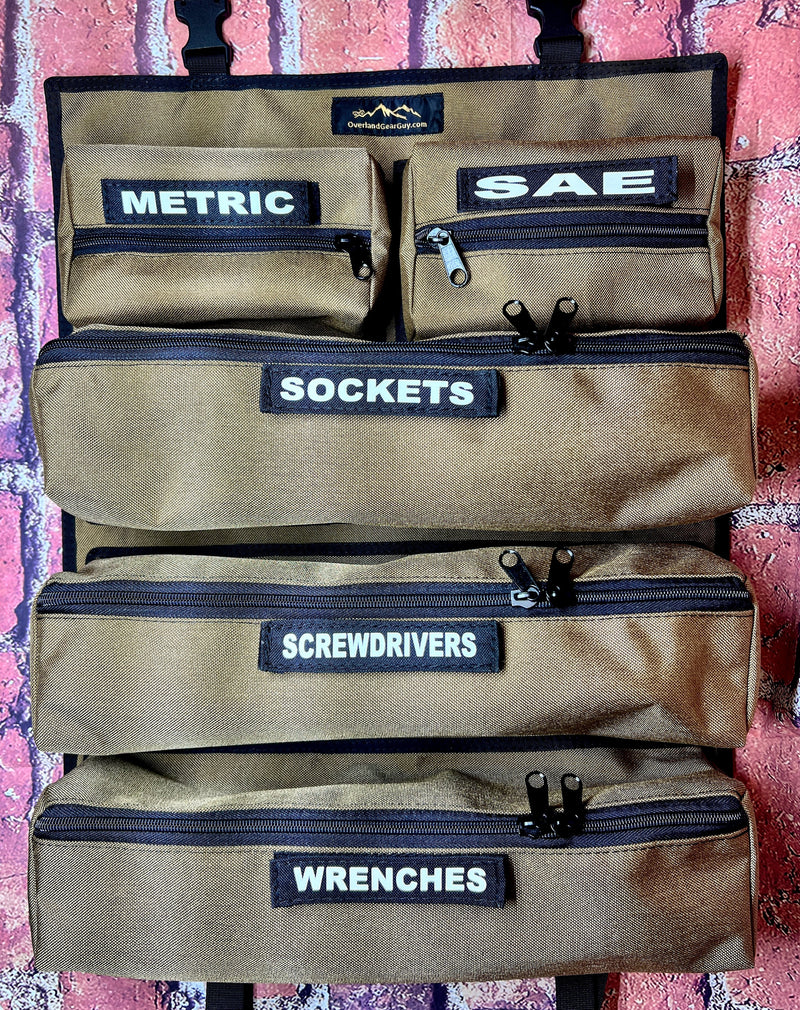 Load image into Gallery viewer, OGG Tool Roll - Tool Wrap Detachable Pockets