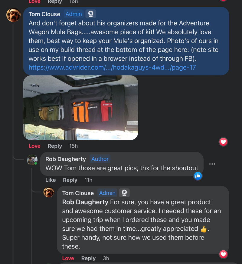 Load image into Gallery viewer, Van Overhead Storage Locker Divider Bags