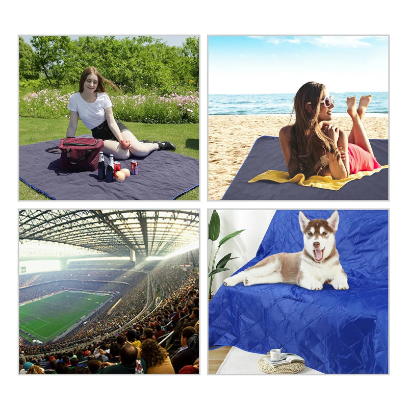 Load image into Gallery viewer, Outdoor Waterproof Blanket with Warm Fleece