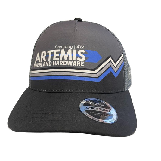 Artemis Mountain Stripe 5 Panel Trucker