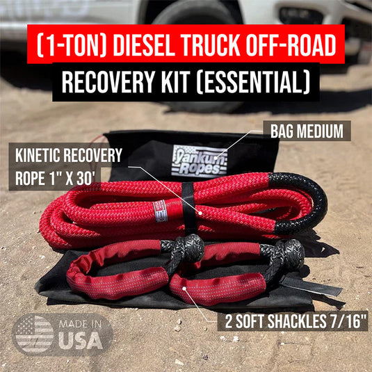 Yankum Ropes (1-Ton) Diesel Truck Off-Road Recovery Kit