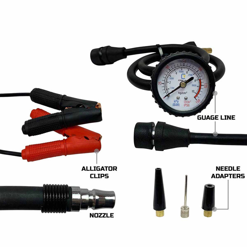 Load image into Gallery viewer, EGOI Portable Air Compressor System 5.6 CFM With Storage Bag, Hose & Attachments - Single Motor