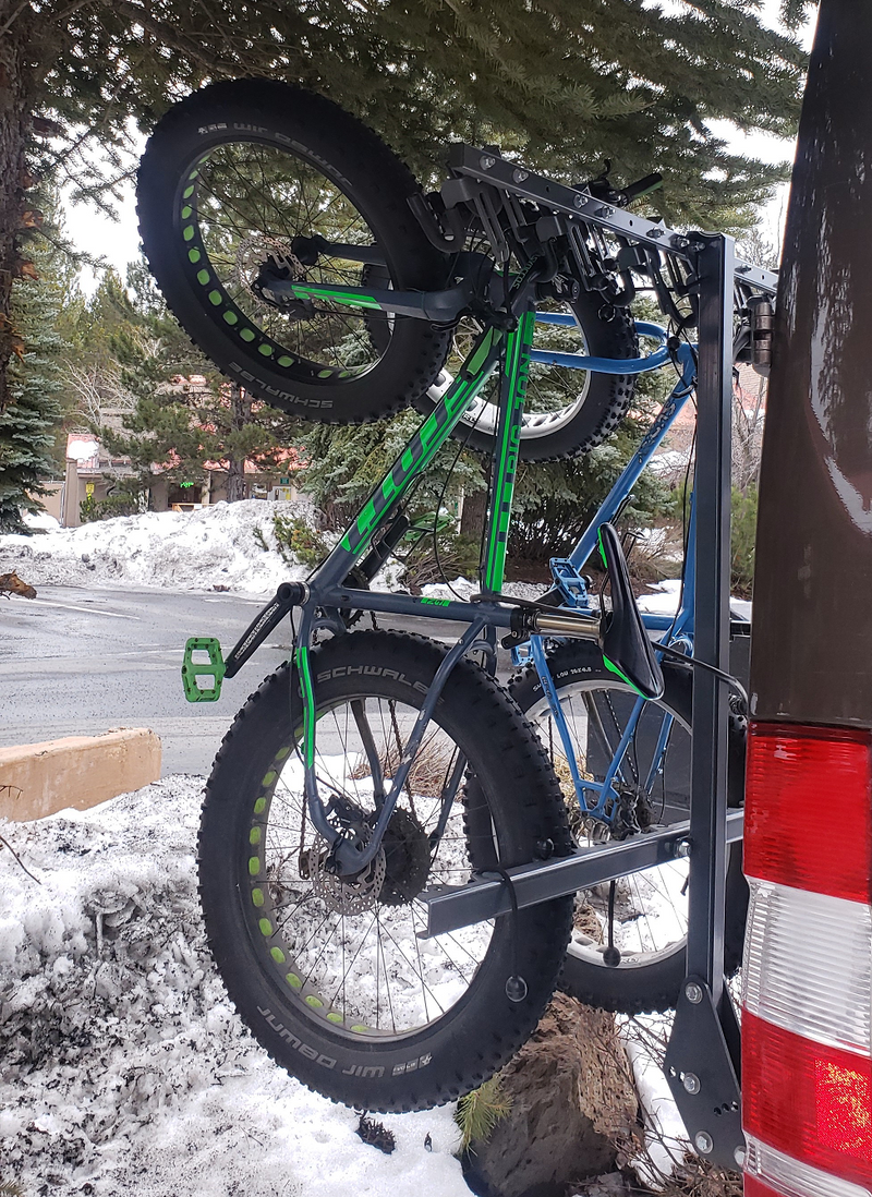 Load image into Gallery viewer, Lolo Racks 6 bike rack for 2" hitch standard tilting (includes locking hitch bolt)