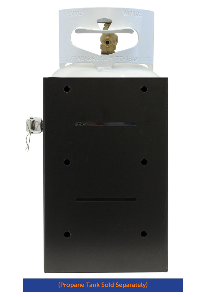 Load image into Gallery viewer, Flame King T-Racks 10lb Propane Tank Mounting Brackets Strap Campervan Overland Vehicles