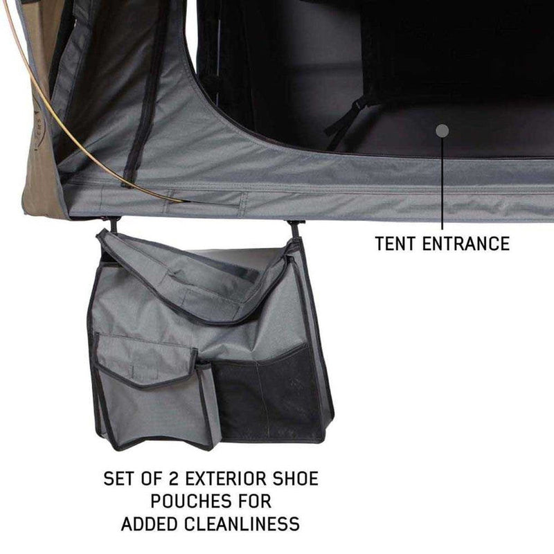 Load image into Gallery viewer, HD Bushveld II Cantilever Hard Shell Roof Top Tent Grey Body & Tan Rainfly