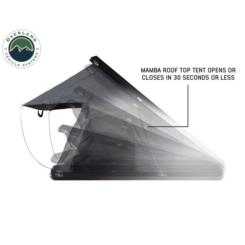 Load image into Gallery viewer, HD Mamba Clam Shell Aluminum Hard Shell Roof Top Tent, Grey Body & Green Trim