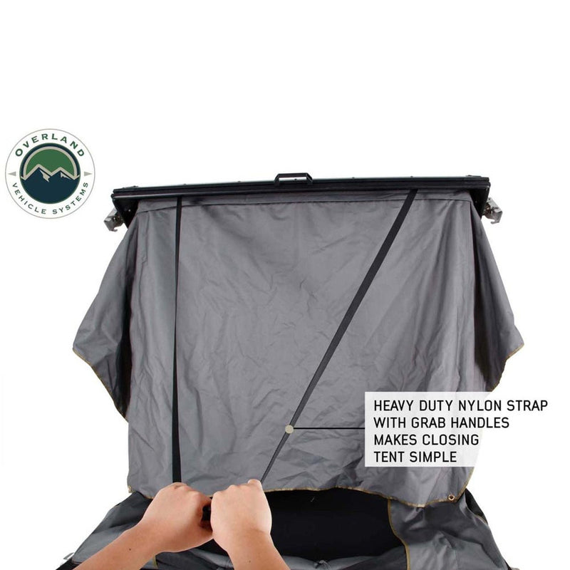 Load image into Gallery viewer, HD Mamba Clam Shell Aluminum Hard Shell Roof Top Tent, Grey Body & Green Trim