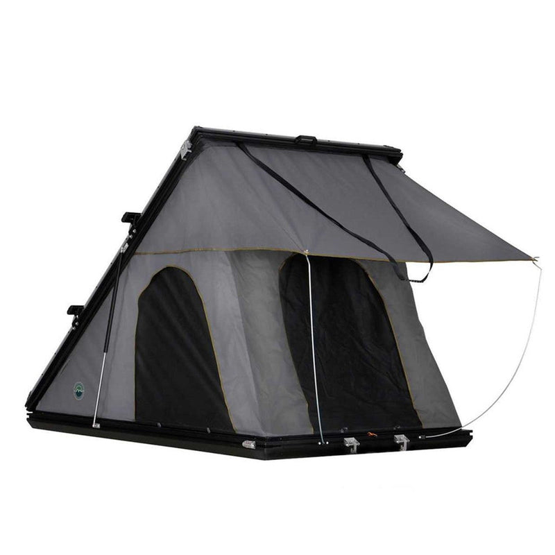 Load image into Gallery viewer, HD Mamba Clam Shell Aluminum Hard Shell Roof Top Tent, Grey Body & Green Trim