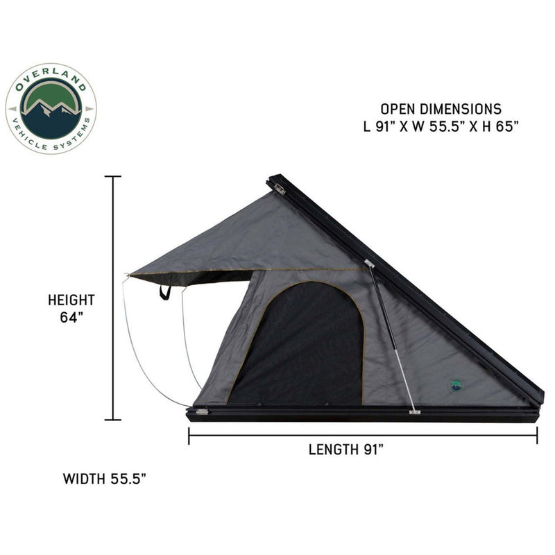 Load image into Gallery viewer, HD Mamba Clam Shell Aluminum Hard Shell Roof Top Tent, Grey Body & Green Trim