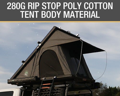 Load image into Gallery viewer, HD Mamba Clam Shell Aluminum Hard Shell Roof Top Tent, Grey Body & Green Trim
