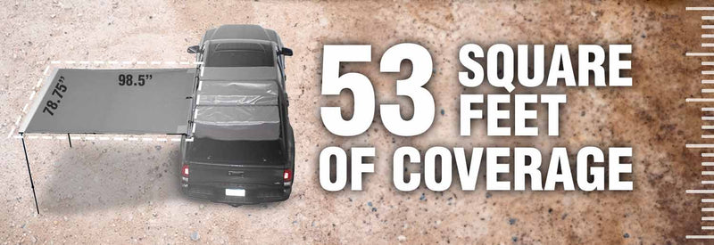 Load image into Gallery viewer, HD Nomadic 2.0 - 6.5' Awning - Grey Body, Green Trim & Black Travel Cover