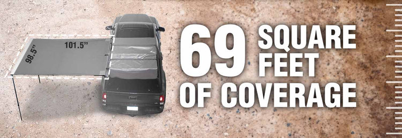 Load image into Gallery viewer, HD Nomadic 2.5 - 8.0' Awning - Grey Body, Green Trim & Black Travel Cover