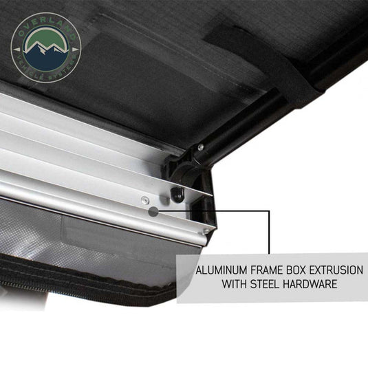 HD Nomadic 2.5 - 8.0' Awning - Grey Body, Green Trim & Black Travel Cover