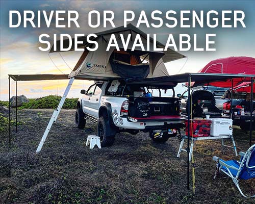 Load image into Gallery viewer, HD Nomadic 2.5 - 8.0' Awning - Grey Body, Green Trim & Black Travel Cover