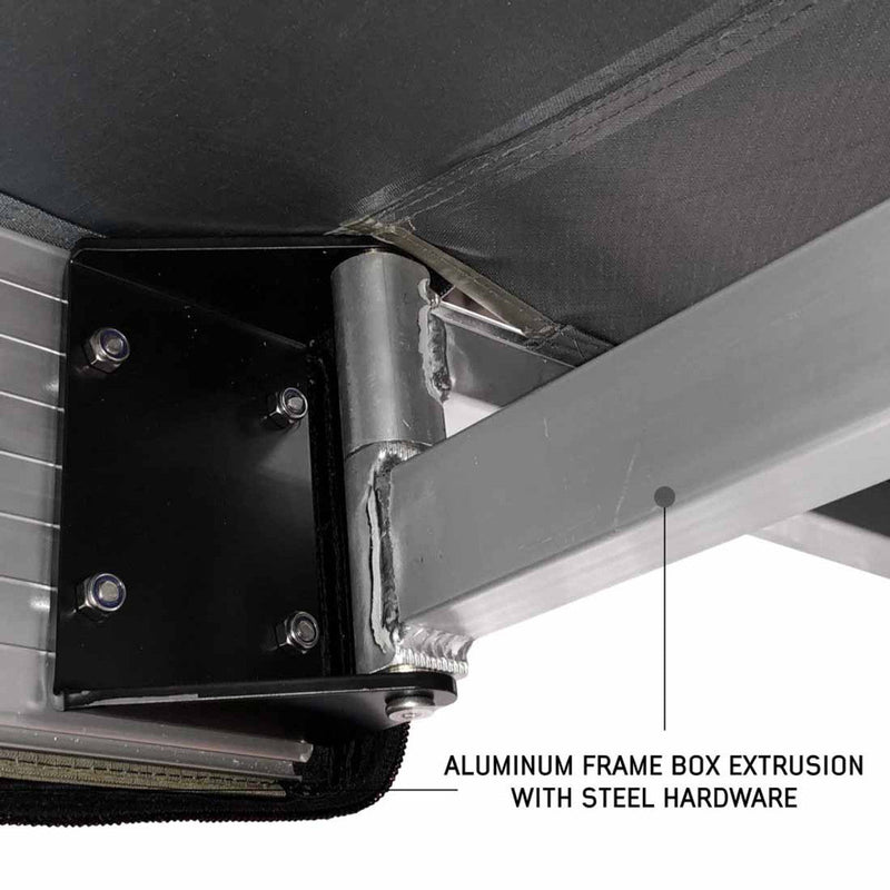 Load image into Gallery viewer, HD Nomadic 270 LT Awning - Driver Side - Dark Gray With Black Travel Cover Universal