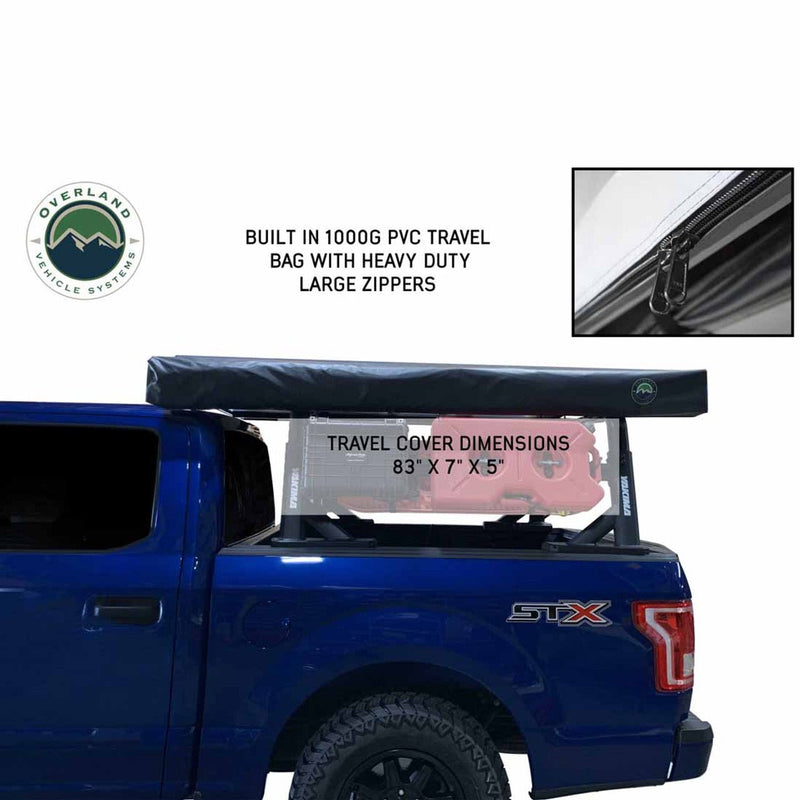 Load image into Gallery viewer, HD Nomadic 270 LT Awning - Driver Side - Dark Gray With Black Travel Cover Universal
