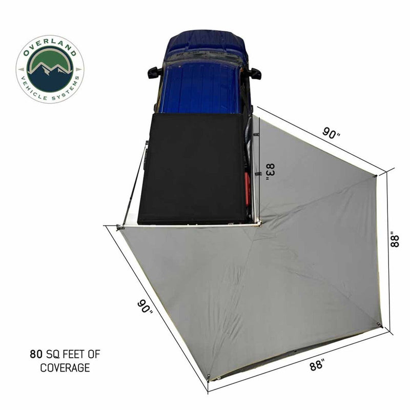Load image into Gallery viewer, HD Nomadic 270 LT Awning - Passenger Side - Dark Gray With Black Travel Cover Universal