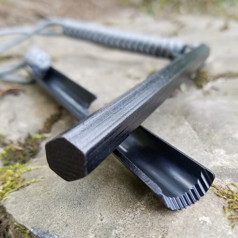 Load image into Gallery viewer, HexaLite™ Ferro Rod Fire Starter - X-Large 6-Sided Shape & Easy Grip Striker