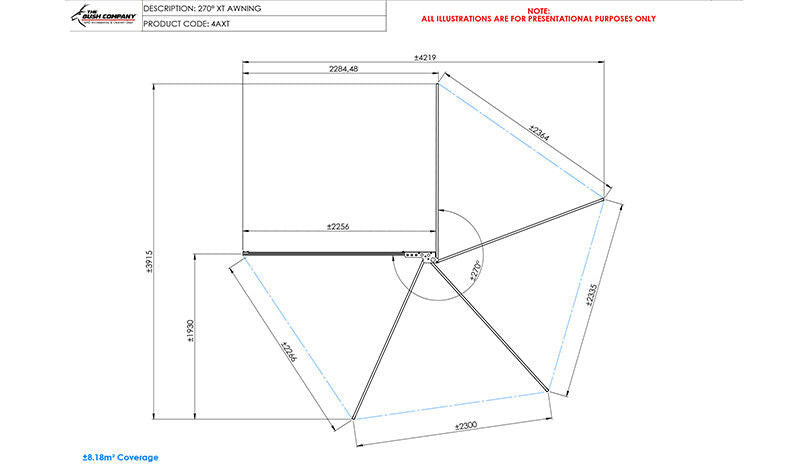 Load image into Gallery viewer, The Bush Company 270 XT Mk2 Awning