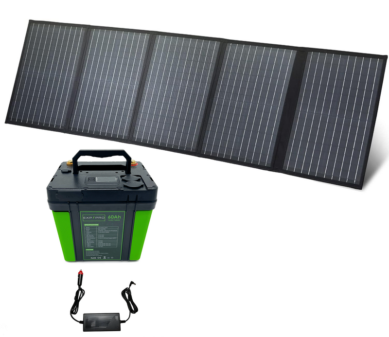 Load image into Gallery viewer, EXP240PRO + 100 Watt Solar Panel Bundle