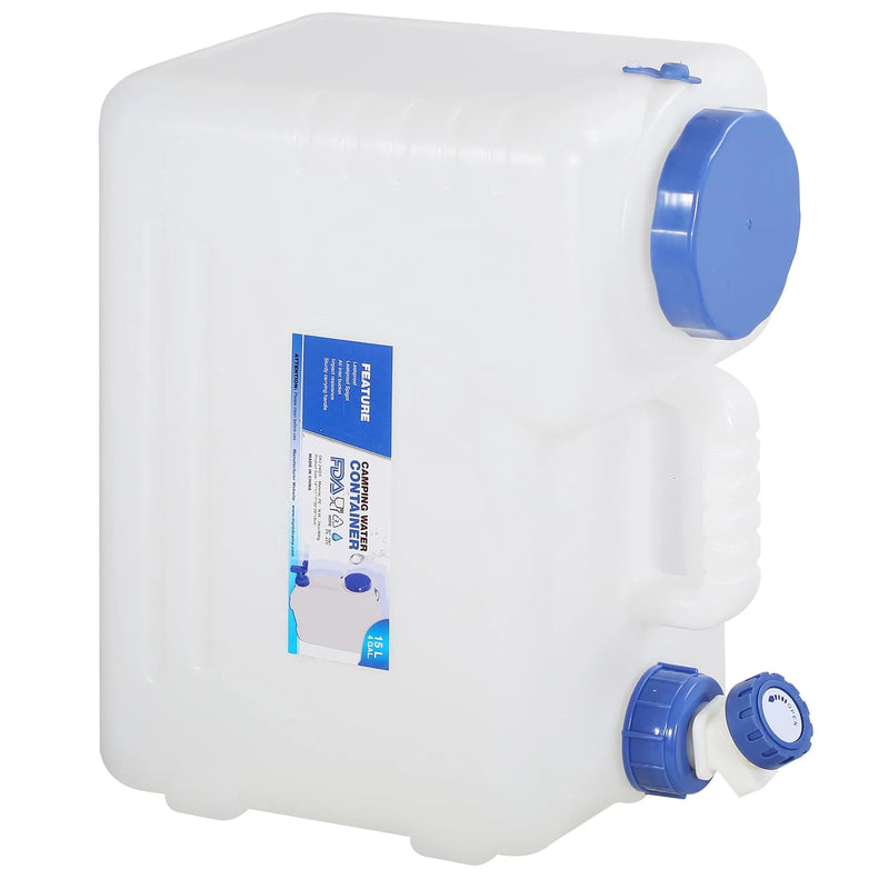 Load image into Gallery viewer, Portable Camping Water Container with Spigot and Wheels