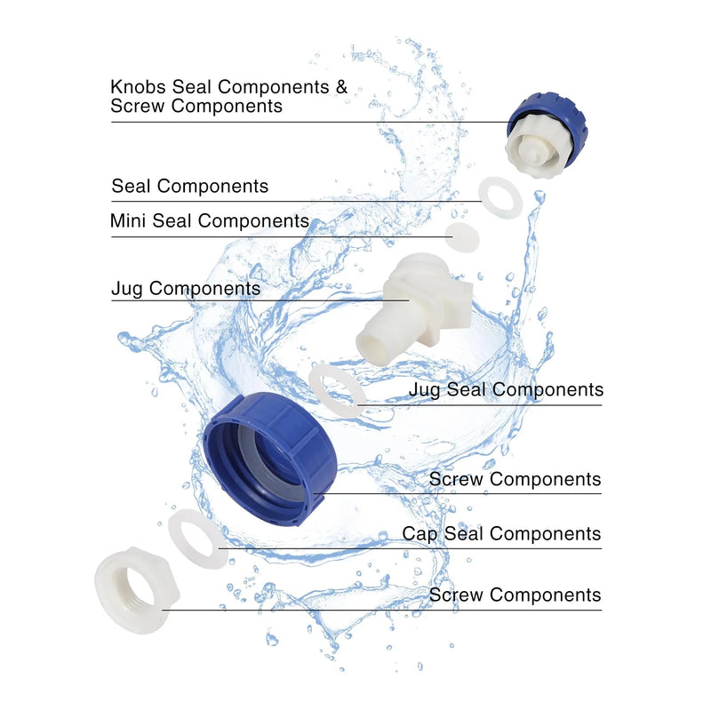 Load image into Gallery viewer, Portable Camping Water Container with Spigot and Wheels