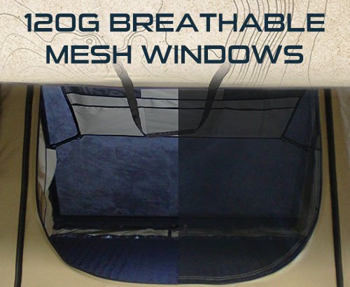 Load image into Gallery viewer, LD TMON Clamshell Aluminum Hard Shell Roof Top Tent - 2 Person Capacity, Tan Body & Green Rainfly