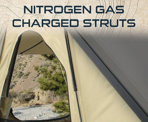 Load image into Gallery viewer, LD TMON Clamshell Aluminum Hard Shell Roof Top Tent - 2 Person Capacity, Tan Body & Green Rainfly