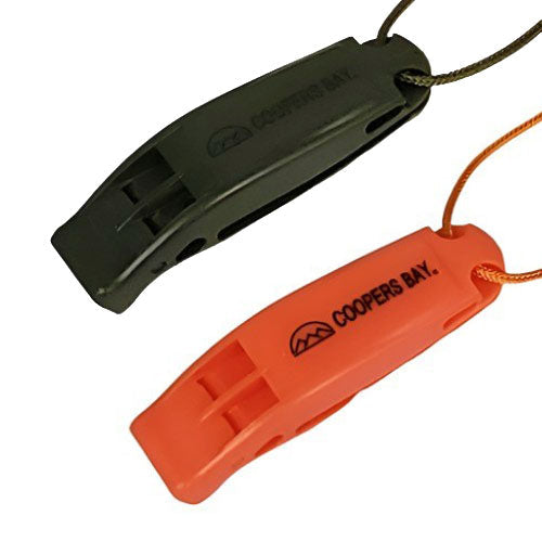 Load image into Gallery viewer, Safety Whistle, Clip-On with Neck Lanyard, 2-pack