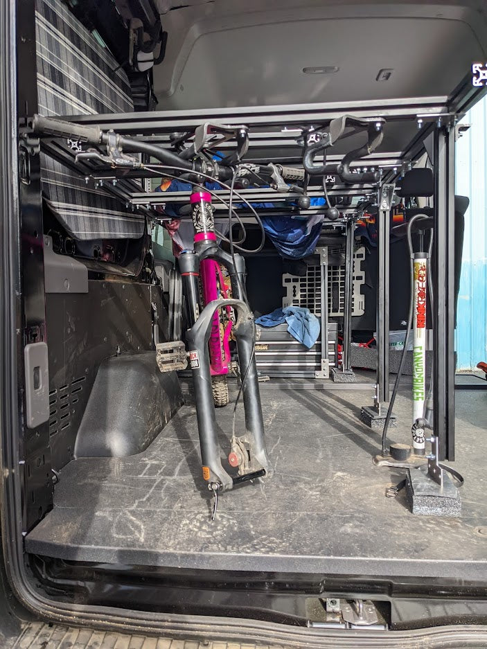 Load image into Gallery viewer, L-track compatible single bike carrier