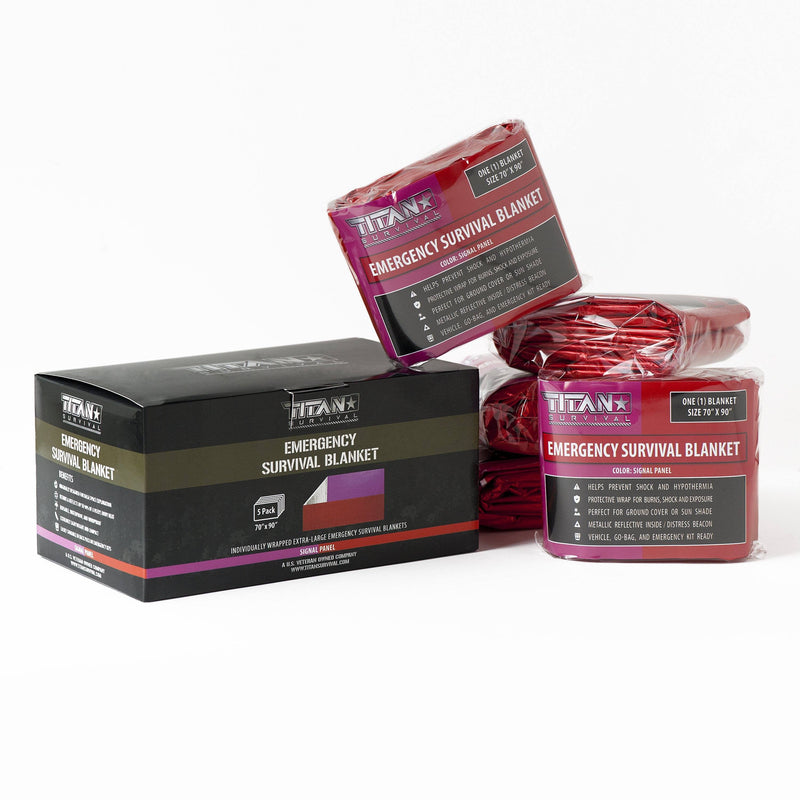 Load image into Gallery viewer, XL Emergency Survival Blankets, 5-Pack