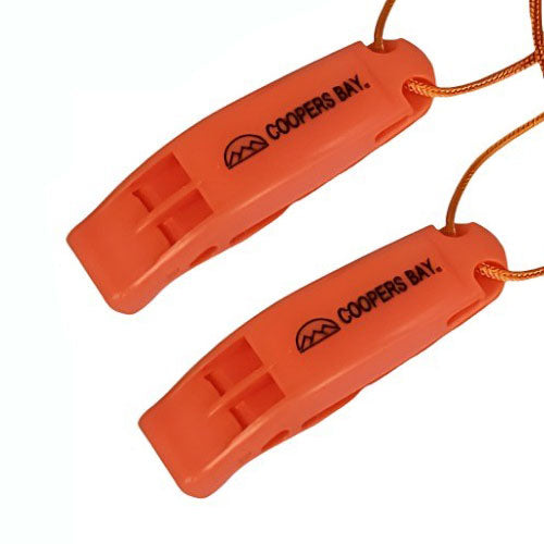 Load image into Gallery viewer, Safety Whistle, Clip-On with Neck Lanyard, 2-pack