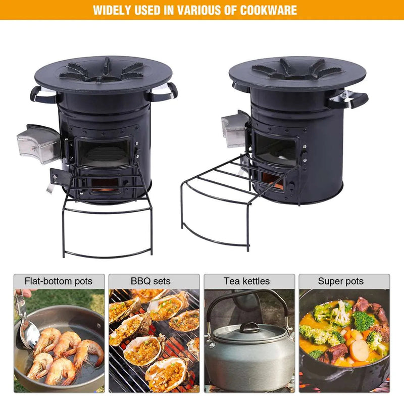 Load image into Gallery viewer, Redcamp Portable Rocket Stove for Camping