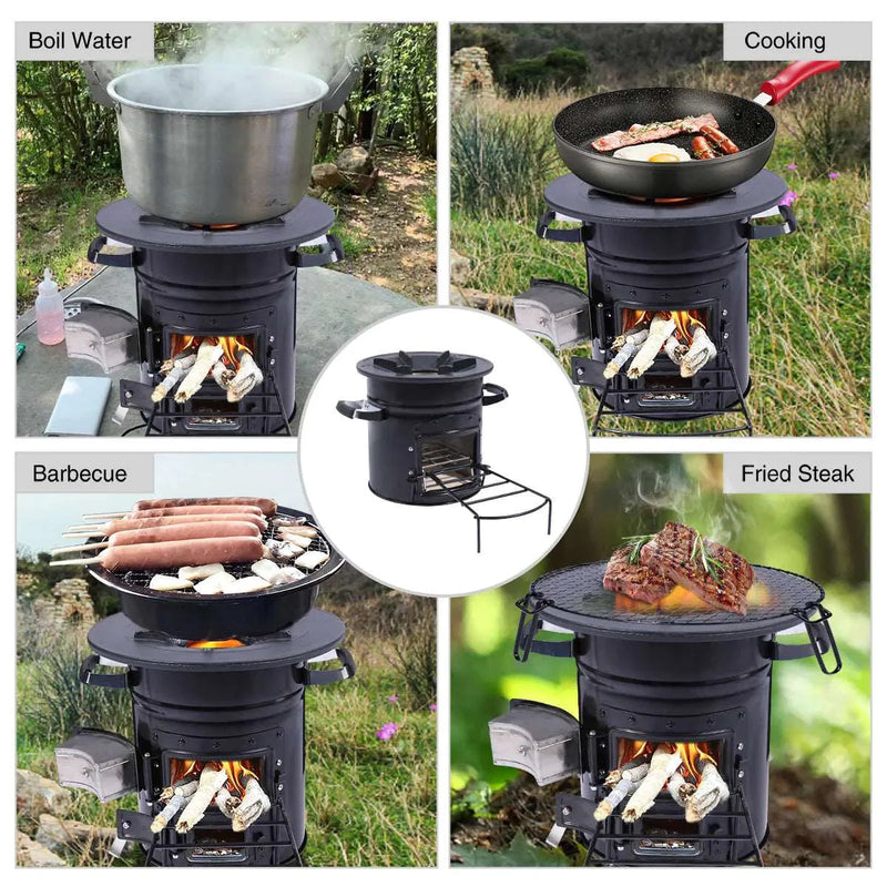 Load image into Gallery viewer, Redcamp Portable Rocket Stove for Camping