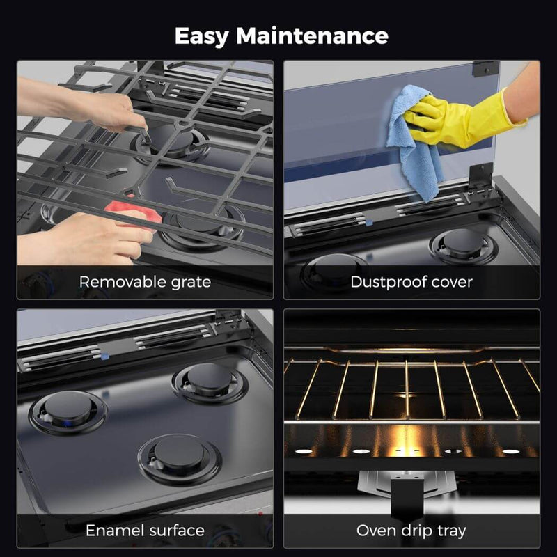 Load image into Gallery viewer, Camplux 17" RV Oven W/3 Burners Cooktop