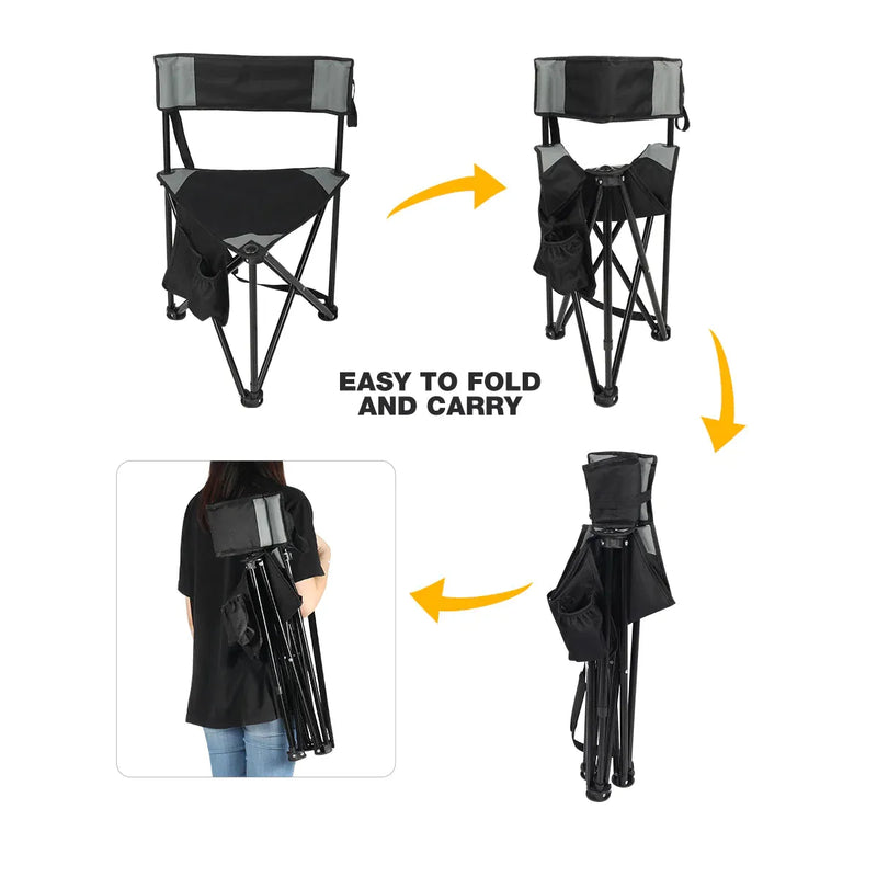 Load image into Gallery viewer, Tripod Camping Chair 2-Pack