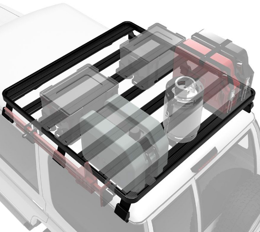 Load image into Gallery viewer, Toyota Land Cruiser 76 Slimline II 1/2 Roof Rack Kit - by Front Runner