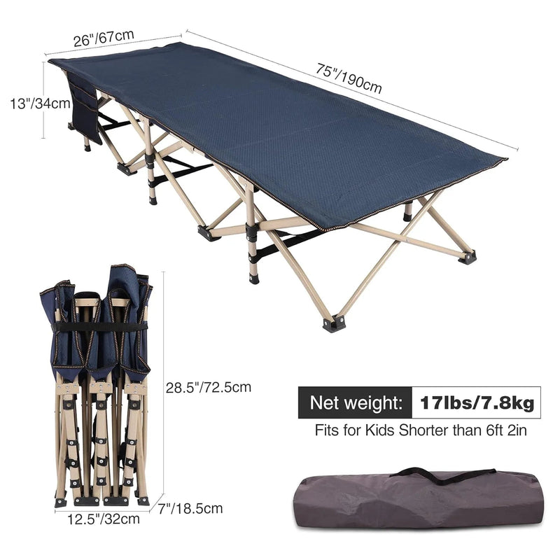 Load image into Gallery viewer, Folding Kids Cot for Sleeping,Blue Pink Navy
