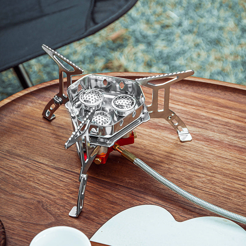 Load image into Gallery viewer, Design Camping Gas Stove Delicate Appearance Outdoor Hiking Portable Gas Stov
